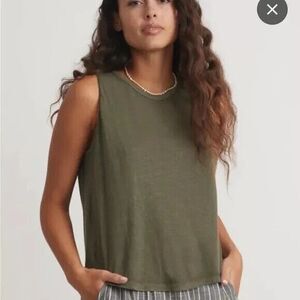 Marine Layer Olive Green Tank Top